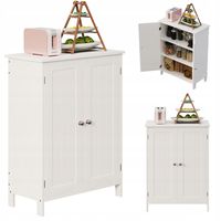 Szafka regał komoda łazienka przedpokój loft 2 drzwi biała wysoka 80 cm