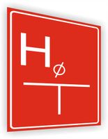 Tablica orientacyjna dla hydrantu znak nadruk 20x15 cm duży wybór