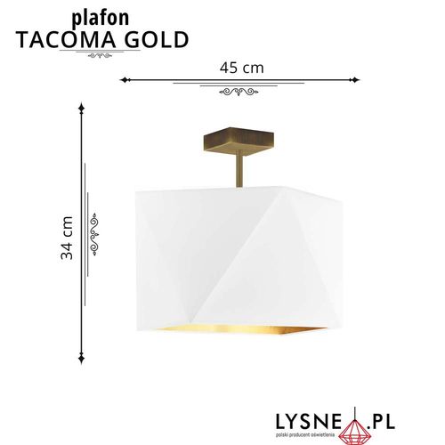Geometryczny plafon TACOMA GOLD na Arena.pl