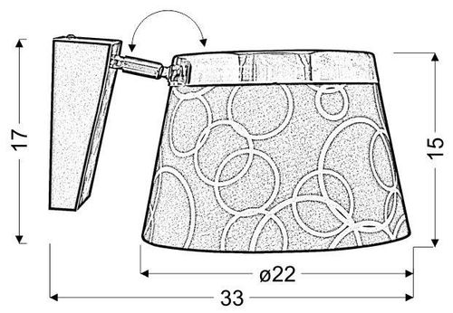 Impresja kinkiet 1*60W E27 biały chrom na Arena.pl