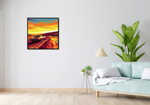 Plakat 70x70cm Pędź Przed Siebie na Arena.pl