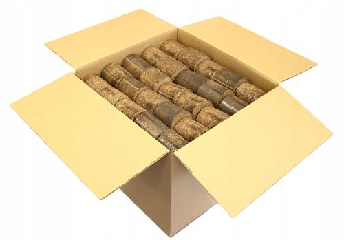 BRYKIET KOMINKOWY W KARTONIE 25 KG walec drzewny mieszany kominek drewno na Arena.pl