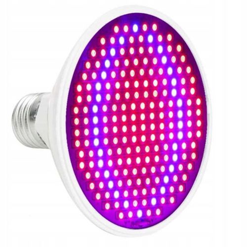 LAMPA Z ŻARÓWKA E27 DO WZROSTU UPRAWY ROŚLIN PANEL FULL SPECTRUM 20W 200LED na Arena.pl