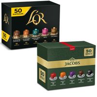 Kapsułki Jacobs i L'OR do Nespresso(r)* 100szt zestaw 90+10 GRATIS!