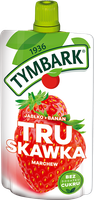 Tymbark Mus 100 % z owoców i marchwi truskawka jabłko banan marchew 120 g