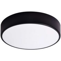 Natynkowa LAMPA sufitowa Cleo 137623613899 TEAM metalowa OPRAWA okrągły plafon czarna