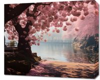 Obraz 60x50cm Spokój Sakury