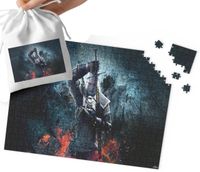 PUZZLE - WIEDZMIN WZORY Z BAJEK I GIER PREZENT DLA DZIECI 24el + WORECZEK