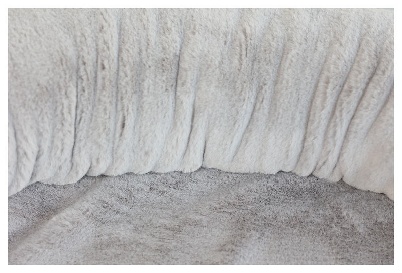 Legowisko dla psa owalne szare M PAW 48x48cm zdjęcie 5