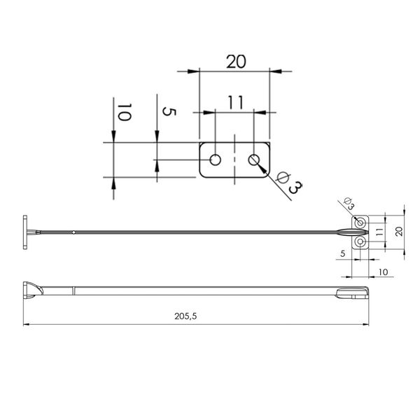 Ogranicznik kąta otwarcia frontu szafki przezroczysty zdjęcie 4