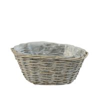 Koszyk wiklinowy szary WO-38