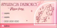 BANER REKLAMOWY OCZKOWANY 200x100 cm RÓŻNE WZORY STYLIZACJA PAZNOKCI
