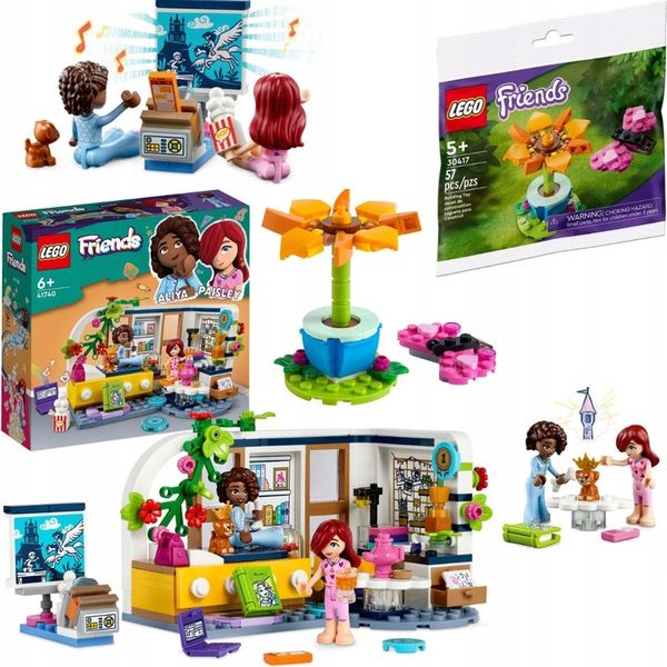 ZESTAW LEGO FRIENDS 41740 POKÓJ ALIYI + GRATIS LEGO 30417 OGRODOWY KWIAT zdjęcie 1