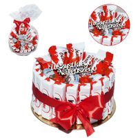 Tort KINDER ze Słodyczy Cukierków zestaw Prezentowy Urodziny Dzień Kobiet