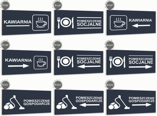 Tabliczka informacyjna ATRACYTOWA z dibondu POMIESZCZENIE GOSPODARCZE na Arena.pl