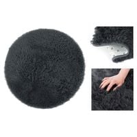 Dywan shaggy antypoślizgowy KARVAG okrągły 120 c. szary AmeliaHome