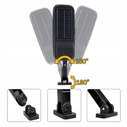 LAMPA SOLARNA LED 600W Z CZUJNIKIEM RUCHU I ZMIERZCHU ZEWNĘTRZNA + na Arena.pl