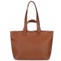 VERA PELLE torebka damska skórzana shopper z długimi rączkami V529 camel