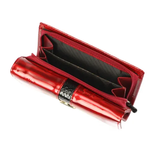 portfel damski skórzany cavaldi  czerwony na Arena.pl