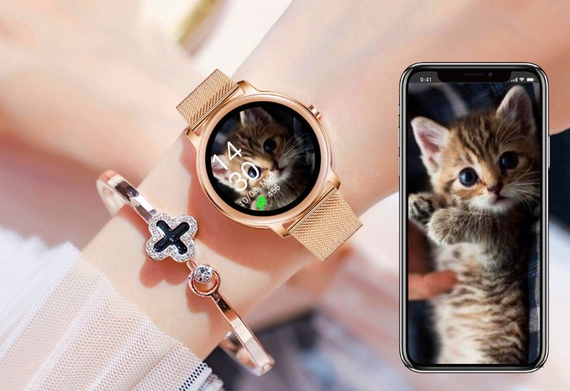 smartwatch damski rubicon rnbe66 black smarub124 zdjęcie 8