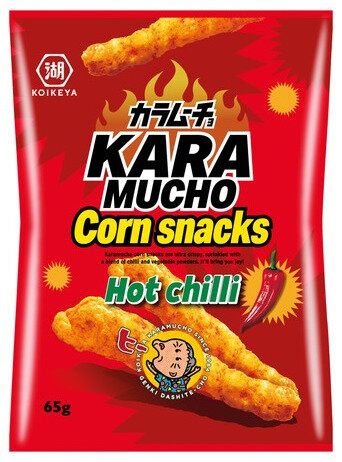 Chrupki Karamucho Hot Chilli, pikantne 65g - Koikeya zdjęcie 1