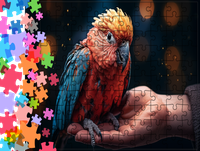 Puzzle tradycyjne Zwierzęta - Papuga