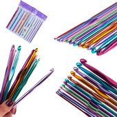 SZYDEŁKA ZESTAW DO SZYDEŁKOWANIA 12 SZYDEŁEK do włóczki zimowe wieczor