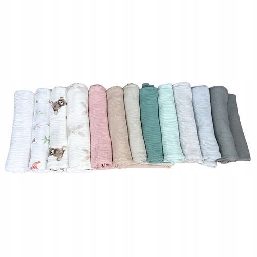 Plumeri Pieluszka Muślinowa Otulacz muślinowy 120x120cm na Arena.pl