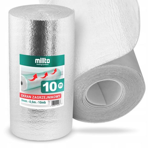 Ekran Zagrzejnikowy Mata Aluminiowa 10m Pianka Izolacyjna Odbijająca Cie GO na Arena.pl