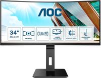 Zakrzywiony Monitor 34 cale AOC CU34P2A 100Hz UWQHD 3440 x 1440 HDMI DP USB