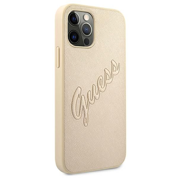 Etui Guess do iPhone 12, iPhone 12 Pro, Złoty zdjęcie 4