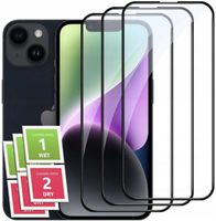 3x SZKŁO NA CAŁY EKRAN DO APPLE IPHONE 14 PEŁNE HARTOWANE SZKIEŁKO 5D