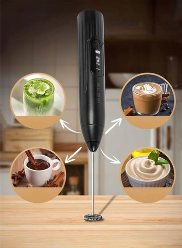 SPIENIACZ DO MLEKA KAWY MINI MIKSER ELEKTRYCZNY RĘCZNY UBIJAK 3w1 USB na Arena.pl
