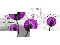 45CM 120CM ZEGAR 4 ELEM DMUCHAWCE FIOLECIE ŚCIENNY