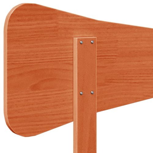 Wezgłowie łóżka, woskowy brąz, 90 cm, lite drewno sosnowe na Arena.pl