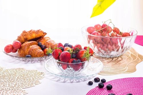 Talerze deserowe szklane talerzyki Altom Design Stella 15cm zestaw 12 sztuk na Arena.pl