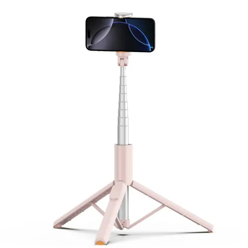 selfie stick tech-protect l09s z tripodem - różowy na Arena.pl