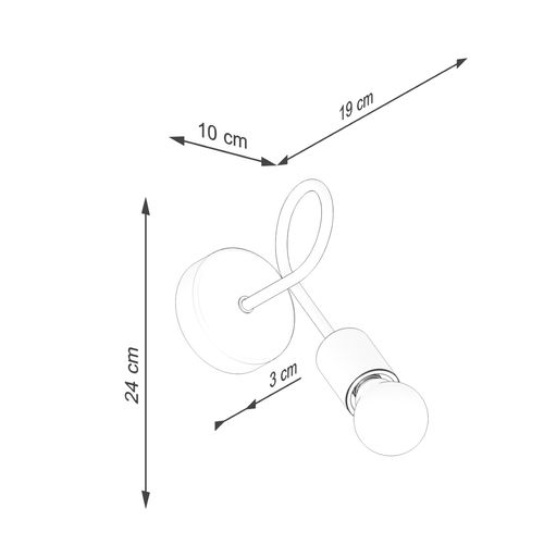 Kinkiet EMBER biały na Arena.pl