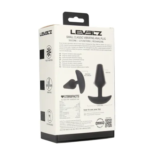 levelz - silikonowy anatomiczny plug wibrujący, rozmiar s na Arena.pl
