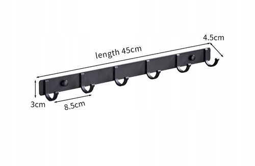 Wieszak Na Ubrania Klucze Ścienny Loft Przedpokój na Arena.pl