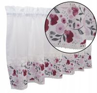 Zazdrostka firana kuchenna drobne kwiaty 300x40