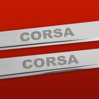 Listwa progowa OPEL/VAUXHALL CORSA D Stal nierdzewna 304 połysk 2szt