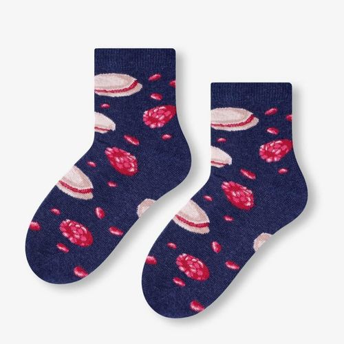 SKARPETY DZIECIĘCE WZOROWANE 014 32-34 wzór - dziewczynka na Arena.pl