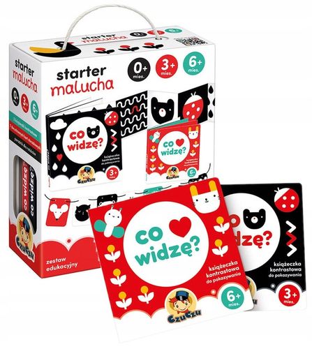 CZUCZU STARTER MALUCHA KSIĄŻECZKI SENSORYCZNE KONTRASTOWE 0M+ na Arena.pl