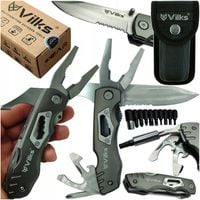MULTITOOL Wielofunkcyjny Survival Zestaw Nóż składany Kombinerki BITY