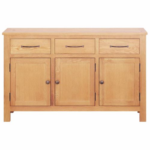 Komoda, 112 x 33,5 x 70 cm, lite drewno dębowe na Arena.pl