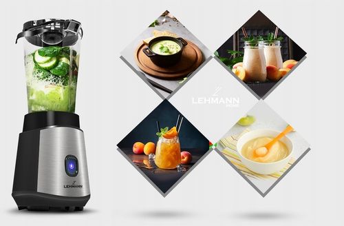 BLENDER KIELICHOWY DO KOKTAJLI 1200W 2xBIDONY MIKSUJE KRUSZY LÓD MOCNY 10w1 na Arena.pl