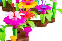KLOCKI KWIATKI OGRÓD KREATYWNY ZESTAW KWIATY UKŁADANKA Kreatywna zabawka