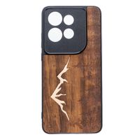 Drewniane Etui Bewood do Motorola Edge 50 Neo GÓRY IMBUIA