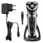 Golarka męska rotacyjna RAVEN EGM003SX LED 99min Trymer + stacja